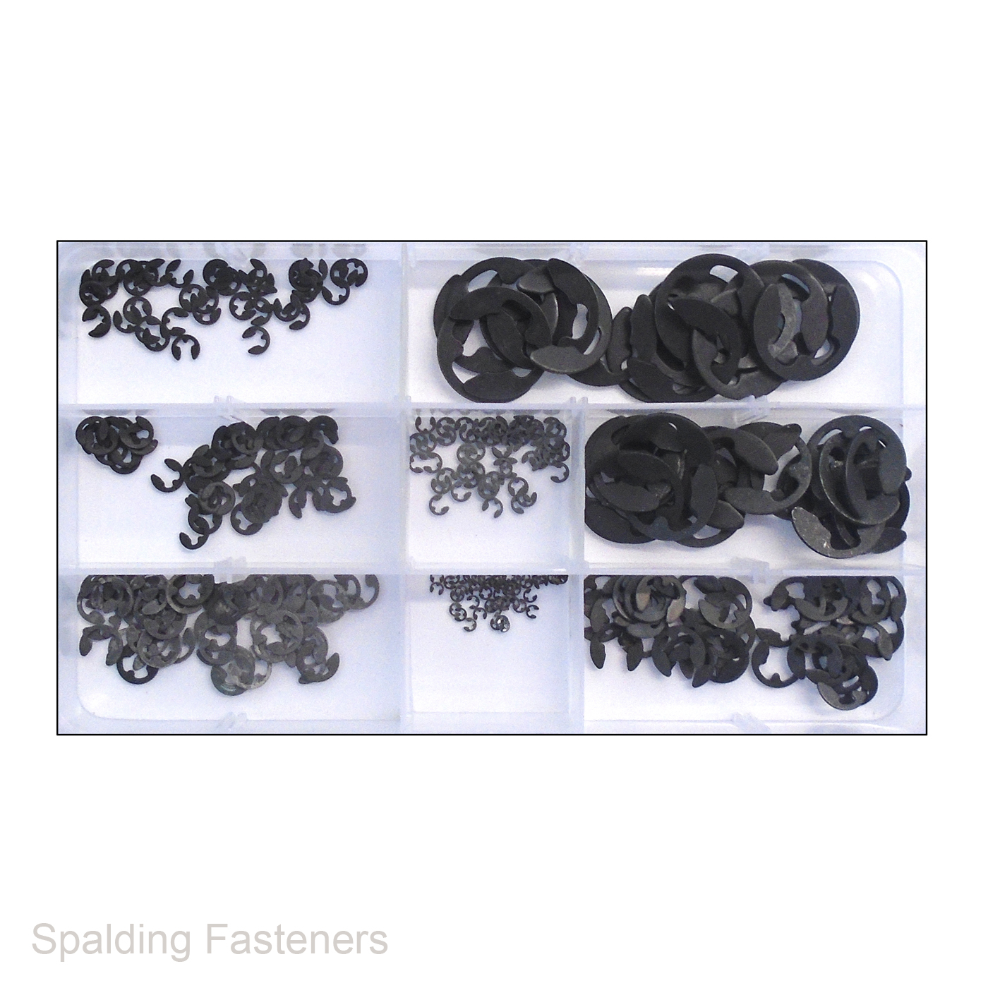 External Retaining Ring EClip Assortment Set 330 piece Metric sizes